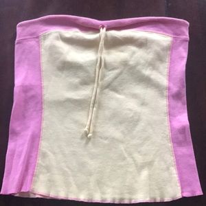 Victoria's Secret Moda Yellow and Pink Tube Top Sm